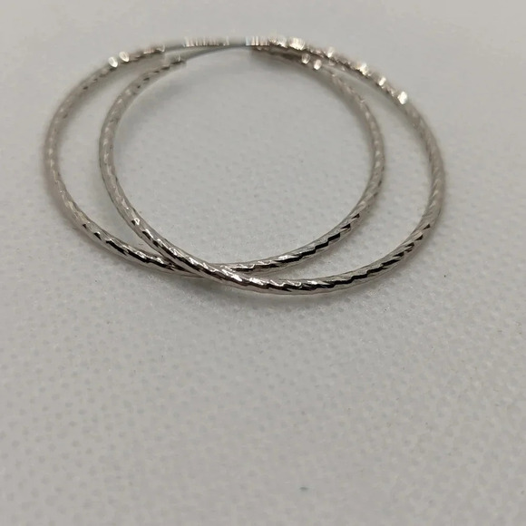 Sterling  hoops - Picture 2 of 4